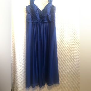 Levkoff Royal Blue Bridesmaid Dress Size 28. Worn Once.